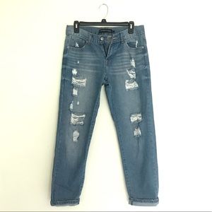 NWOT Rue 21 twentyone black skinny mom jean ripped